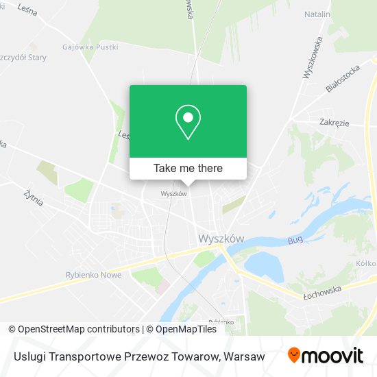 Uslugi Transportowe Przewoz Towarow map