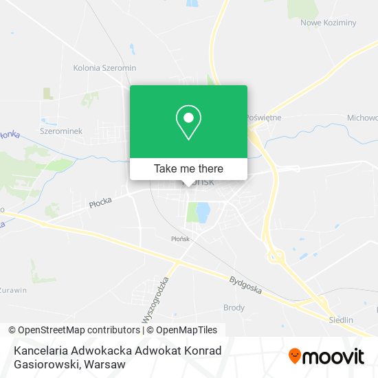 Kancelaria Adwokacka Adwokat Konrad Gasiorowski map