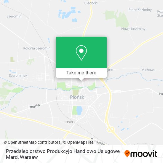 Przedsiebiorstwo Produkcyjo Handlowo Uslugowe Mard map