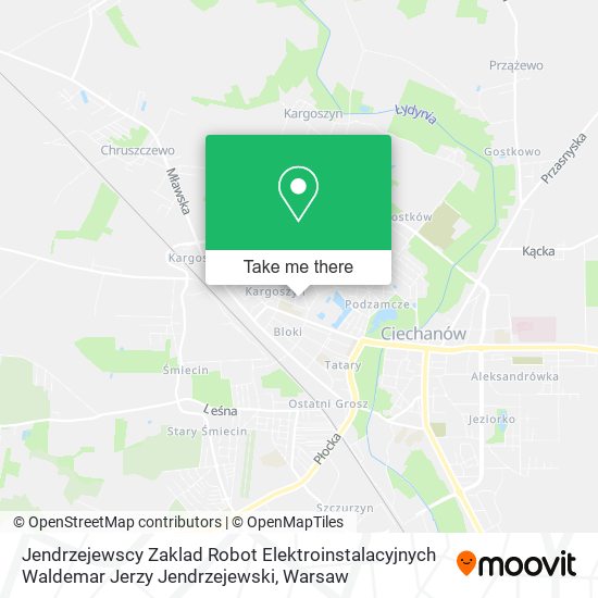 Jendrzejewscy Zaklad Robot Elektroinstalacyjnych Waldemar Jerzy Jendrzejewski map