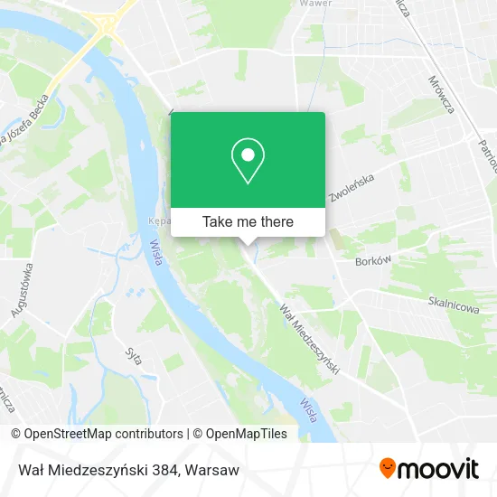 Wał Miedzeszyński 384 map
