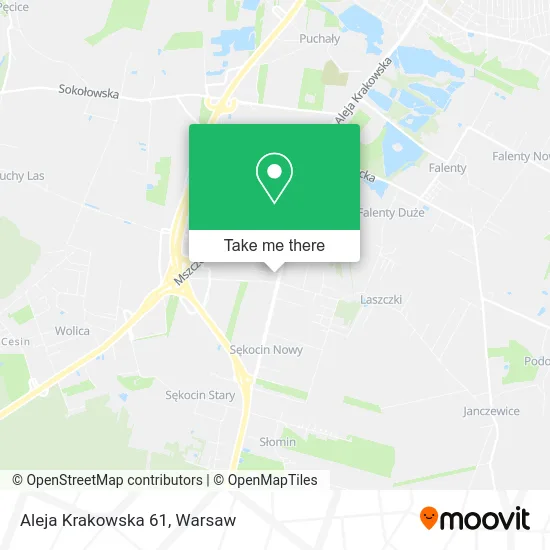Aleja Krakowska 61 map
