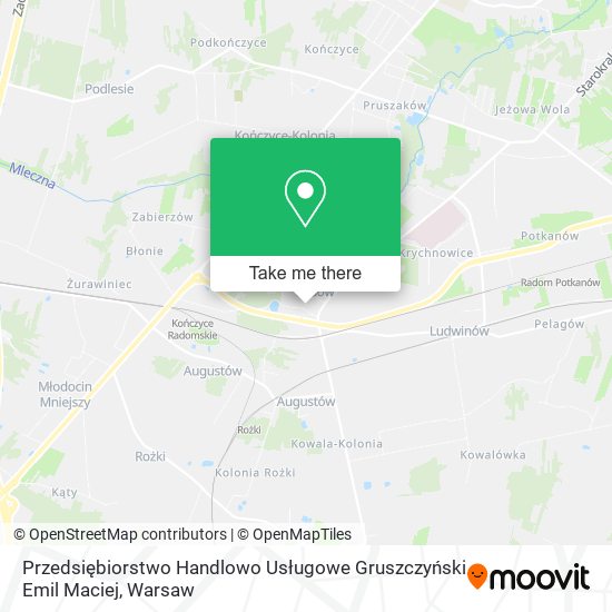 Przedsiębiorstwo Handlowo Usługowe Gruszczyński Emil Maciej map