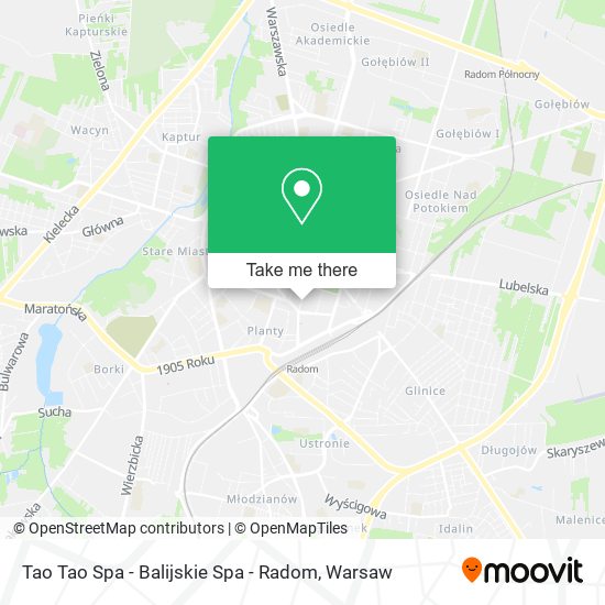 Tao Tao Spa - Balijskie Spa - Radom map