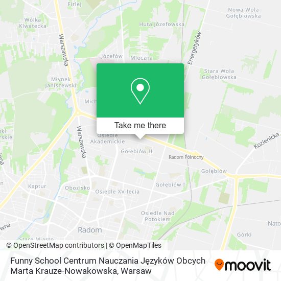 Funny School Centrum Nauczania Języków Obcych Marta Krauze-Nowakowska map