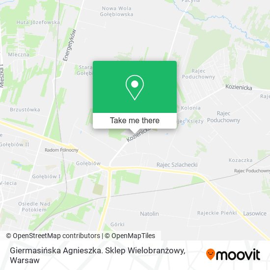 Giermasińska Agnieszka. Sklep Wielobranżowy map