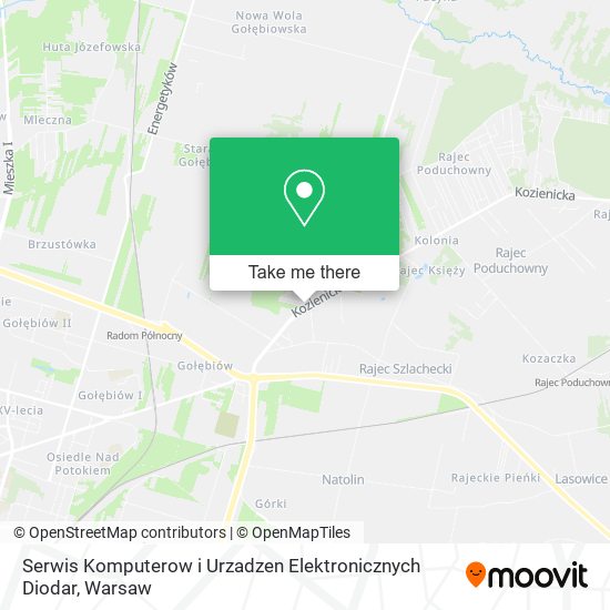 Serwis Komputerow i Urzadzen Elektronicznych Diodar map