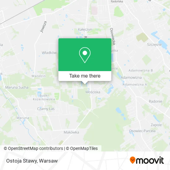 Ostoja Stawy map