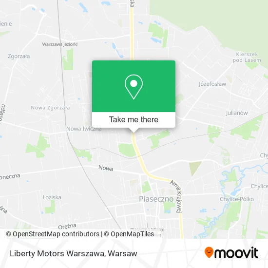 Карта Liberty Motors Warszawa