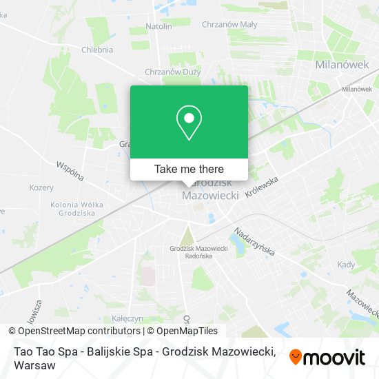 Tao Tao Spa - Balijskie Spa - Grodzisk Mazowiecki map