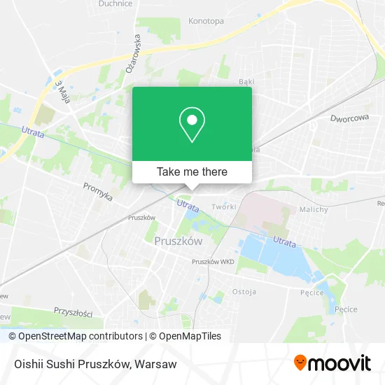 Карта Oishii Sushi Pruszków