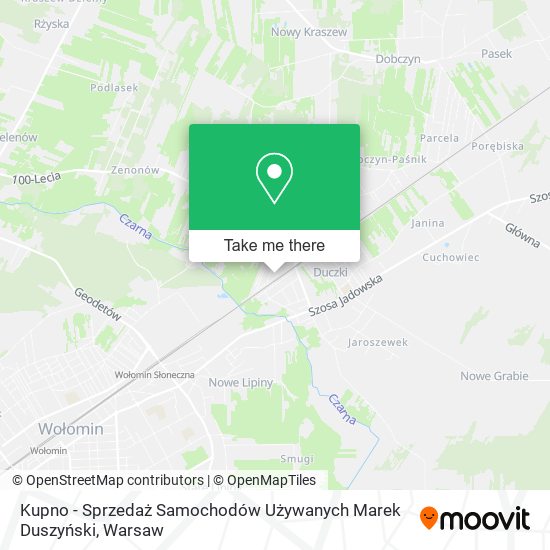 Kupno - Sprzedaż Samochodów Używanych Marek Duszyński map