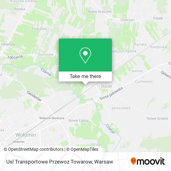 Usl Transportowe Przewoz Towarow map