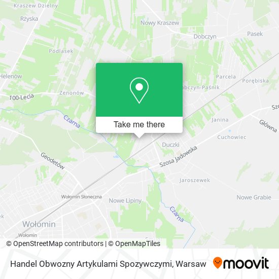 Handel Obwozny Artykulami Spozywczymi map