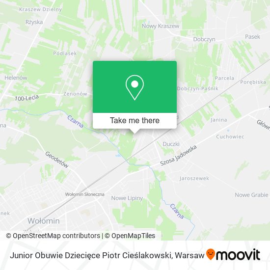 Junior Obuwie Dziecięce Piotr Cieślakowski map