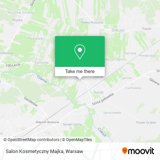 Salon Kosmetyczny Majka map