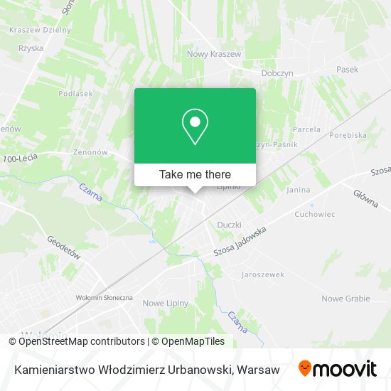 Карта Kamieniarstwo Włodzimierz Urbanowski