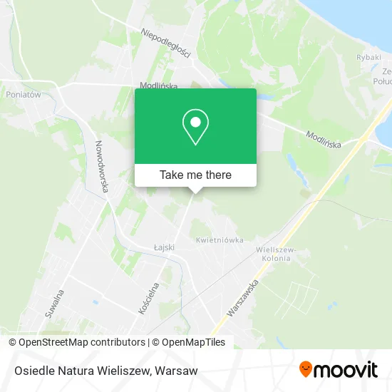 Osiedle Natura Wieliszew map