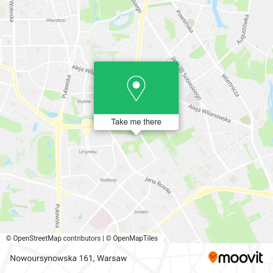 Nowoursynowska 161 map