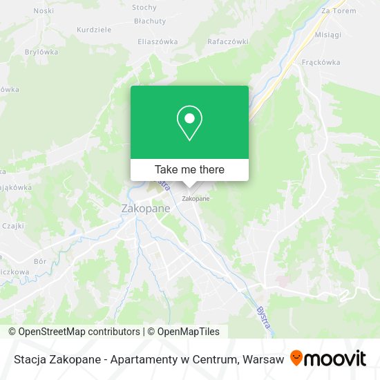 Stacja Zakopane - Apartamenty w Centrum map