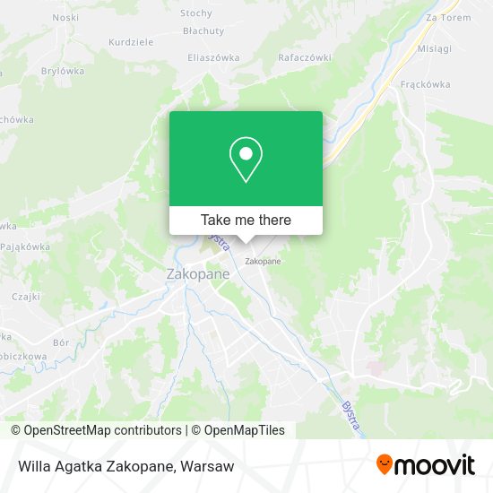 Willa Agatka Zakopane map