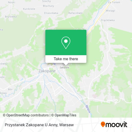 Карта Przystanek Zakopane U Anny