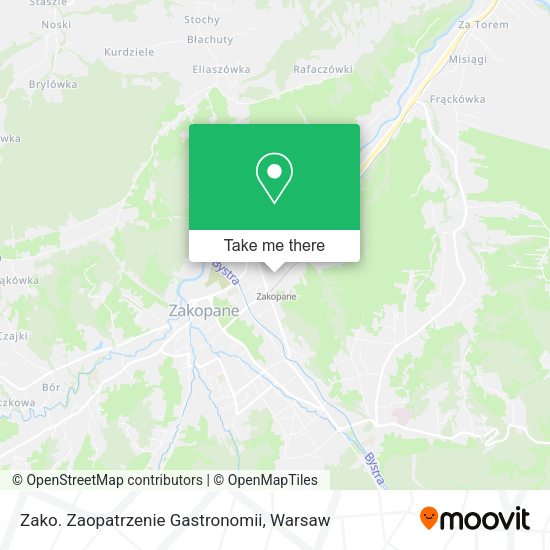 Zako. Zaopatrzenie Gastronomii map