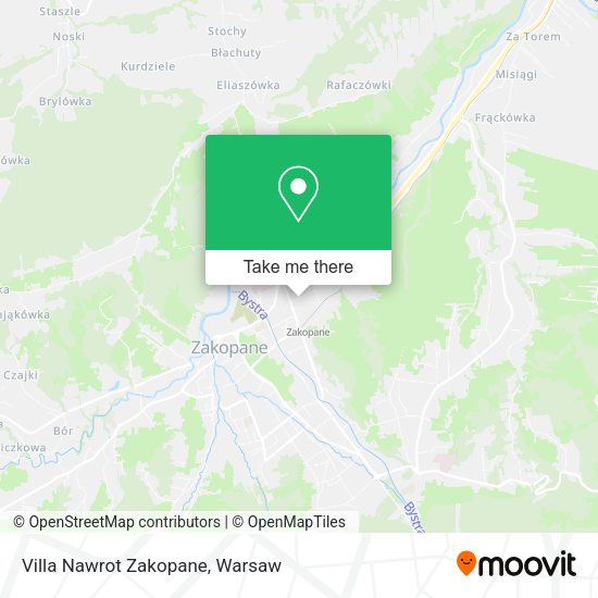 Villa Nawrot Zakopane map