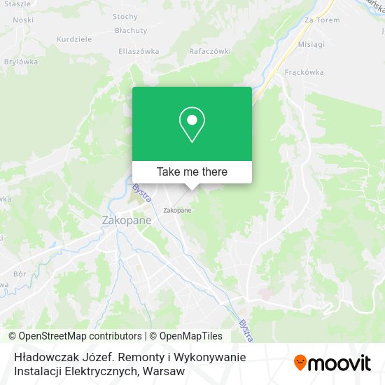 Hładowczak Józef. Remonty i Wykonywanie Instalacji Elektrycznych map