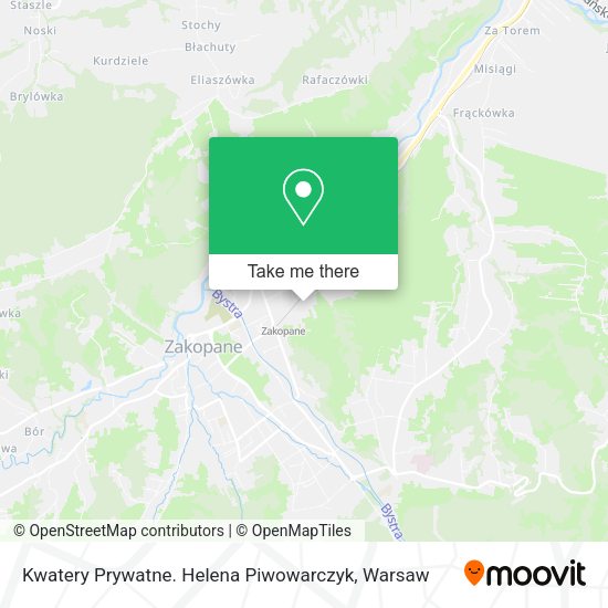 Kwatery Prywatne. Helena Piwowarczyk map