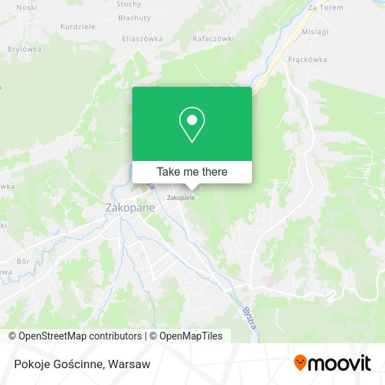 Pokoje Gościnne map