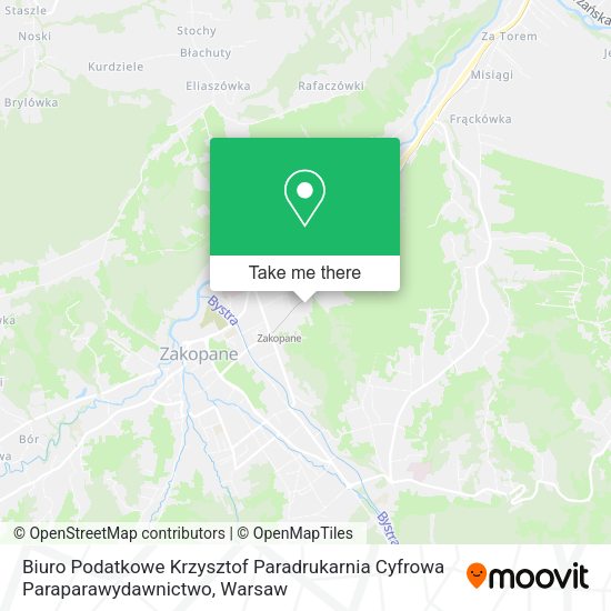 Biuro Podatkowe Krzysztof Paradrukarnia Cyfrowa Paraparawydawnictwo map