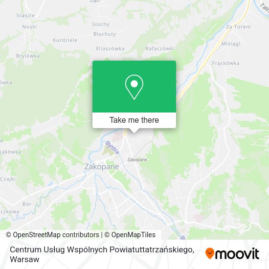 Centrum Usług Wspólnych Powiatuttatrzańskiego map