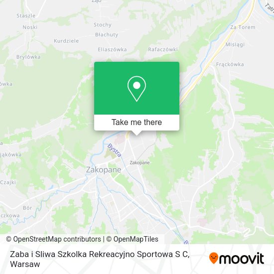 Zaba i Sliwa Szkolka Rekreacyjno Sportowa S C map