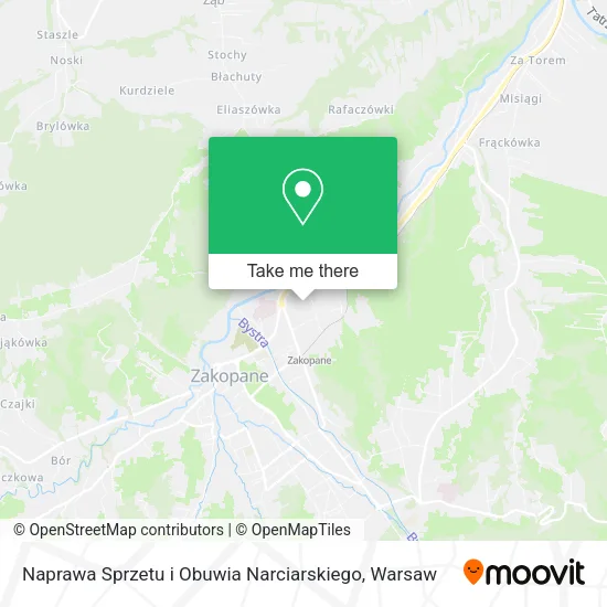 Карта Naprawa Sprzetu i Obuwia Narciarskiego