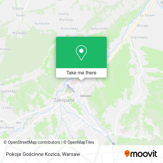 Pokoje Gościnne Kozica map