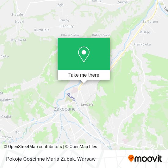 Pokoje Gościnne Maria Zubek map