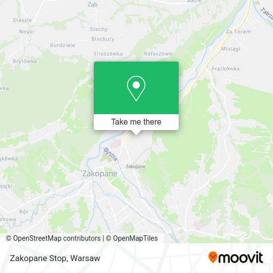 Zakopane Stop map