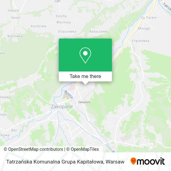 Карта Tatrzańska Komunalna Grupa Kapitałowa