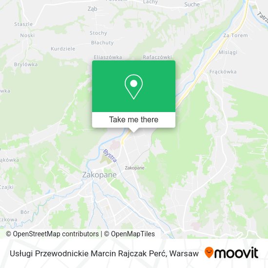 Usługi Przewodnickie Marcin Rajczak Perć map