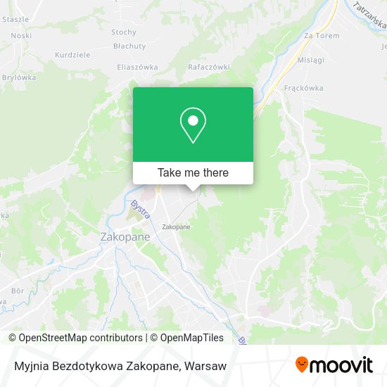 Карта Myjnia Bezdotykowa Zakopane