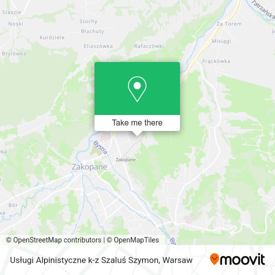 Usługi Alpinistyczne k-z Szaluś Szymon map