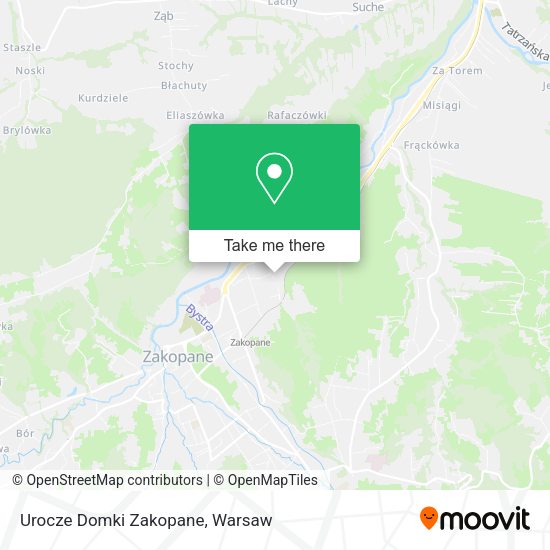 Карта Urocze Domki Zakopane