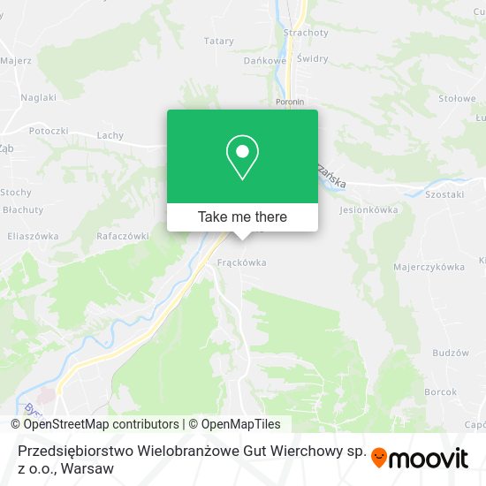 Przedsiębiorstwo Wielobranżowe Gut Wierchowy sp. z o.o. map