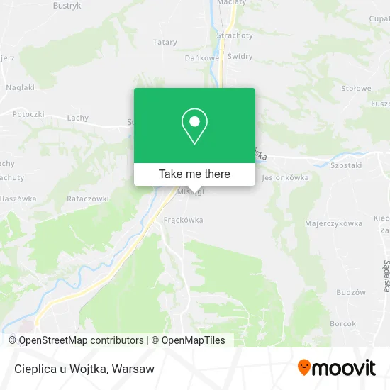 Карта Cieplica u Wojtka