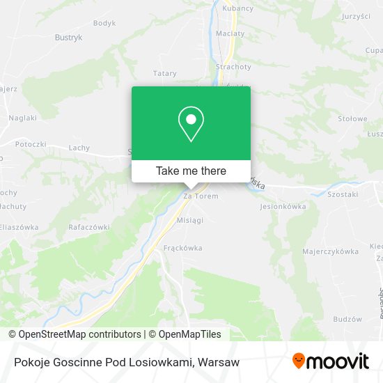 Pokoje Goscinne Pod Losiowkami map