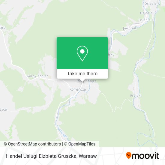 Handel Uslugi Elzbieta Gruszka map