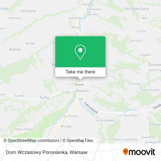 Dom Wczasowy Poronianka map