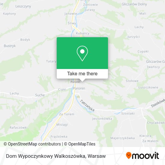 Dom Wypoczynkowy Walkoszówka map