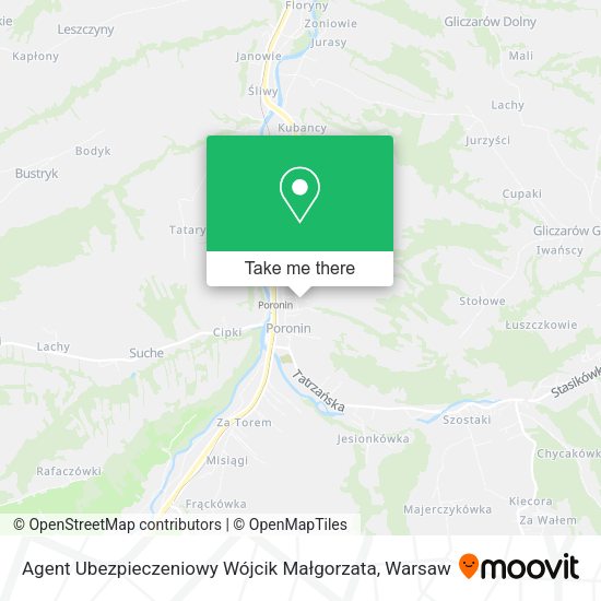 Agent Ubezpieczeniowy Wójcik Małgorzata map